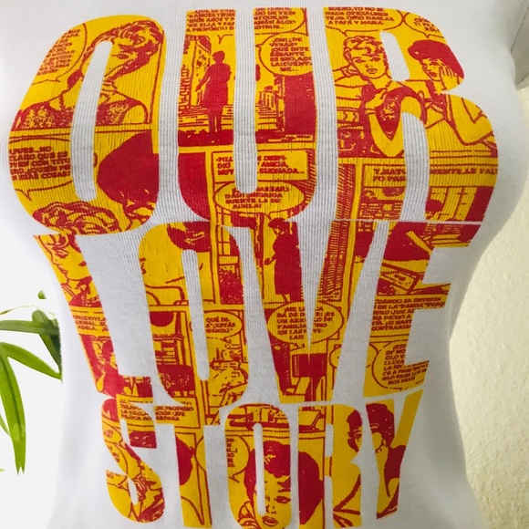 SALE! D’ANNAH Cartoon OUR LOVE STORY Anime Tee NWT Small - Picture 7 of 10